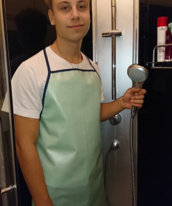 Duschförkläde Grön